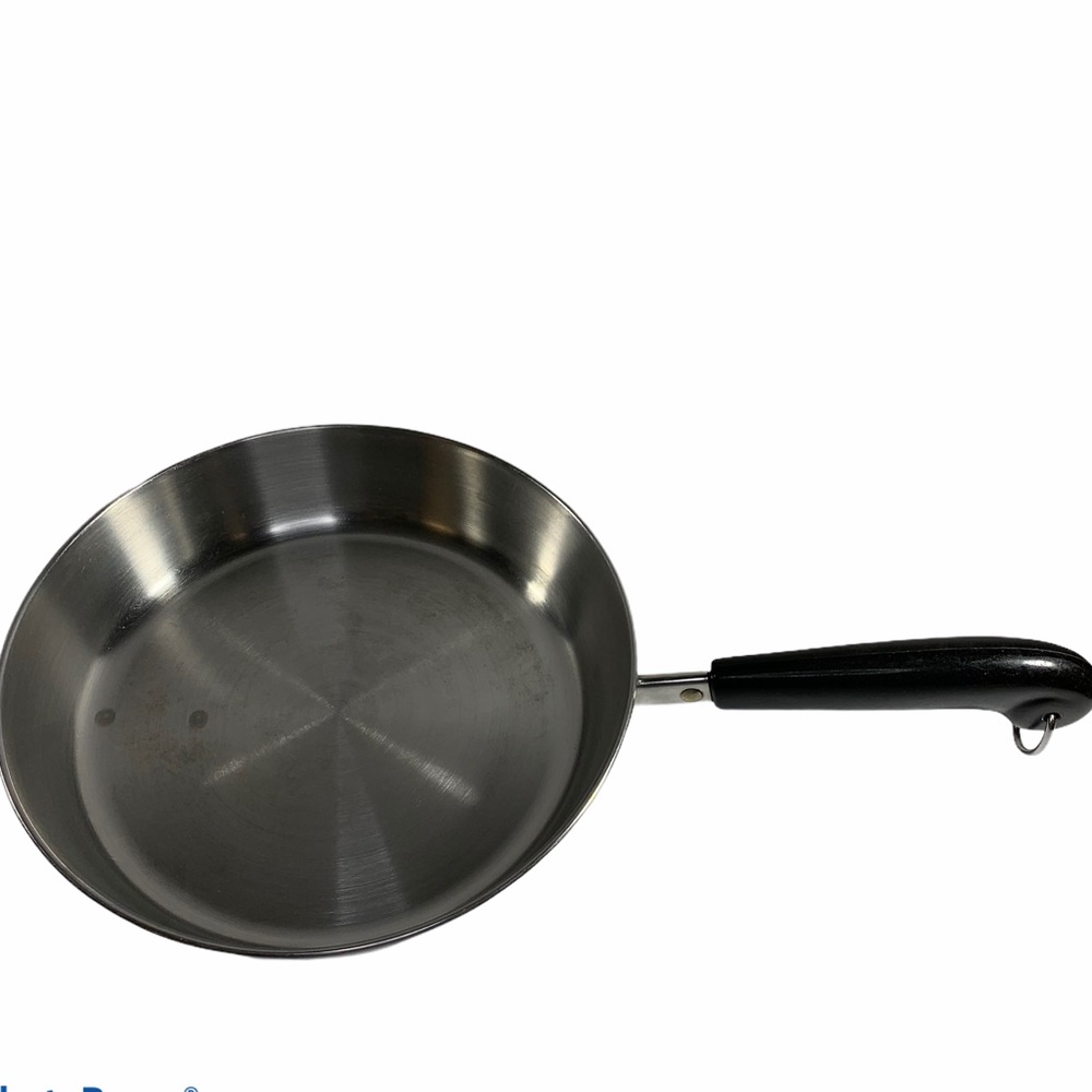 Revere Ware 9” skillet stainless steel tri-ply 87A Vintage cookware frying pan